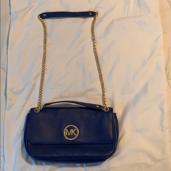 Michael Kors Royal Blue Cross Body Purse - Picture 6 of 6
